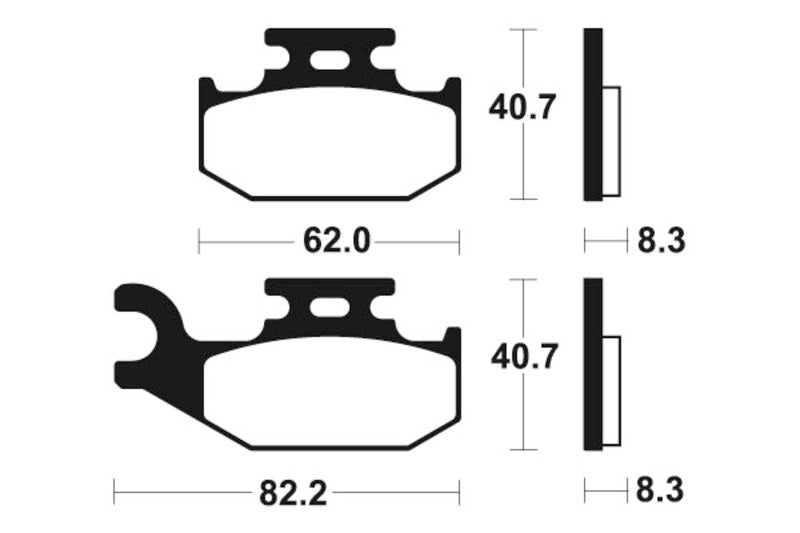 Tecnium MX/ATV Sinterited Metal Brake Clocks - MO336 1022887