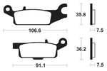 Tecnium MX/ATV Sinterited Metal Brake Cesti - MO350 1022891