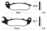 Tecnium MX/ATV Sinterited Metal Brake Cesti