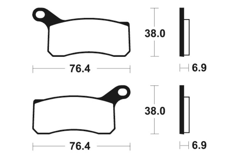 Tecnium MX/ATV Sinterited Metal Brake Clocks - MO366 1022896