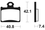 Tecnium MX/ATV Sinterited Metal Brake Cesti