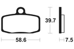 TECNIUM MX/ATV Sinterited Metal Brake Cestili - MO385 1022900