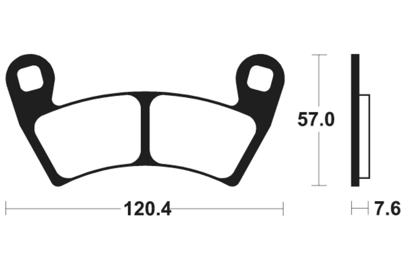 Tecnium MX/ATV Sinterited Metal Brake Cestili - MO397 1022901