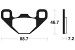 TECNIUM MX/ATV Sinterited Metal Brake Cestili - MO406 1022905