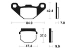 Tecnium MX/ATV Sinterited Metal Brake Cestili - MO44 1022912