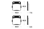 TECNIUM MX/ATV Sinterited Metal Brake Cestili - MO62 1022916