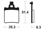 Tecnium MX/ATV Sinterited Metal Brake Cesti