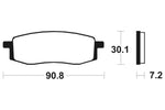 Tecnium MX/ATV Sinteded Metal Brake Cestili - MO80 1022920