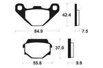 Tecnium MX/ATV Sinterited Metal Brake Cestili - MO86 1022922