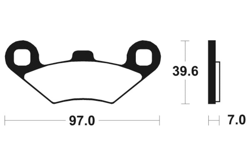 Tecnium MX/ATV Sinterited Metal Brake Cestili - MOA216 1022928