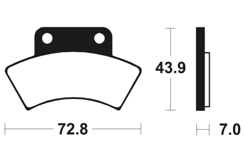 Tecnium MX/ATV Sinterited Metal Brake Cesti - MOA217 1022929