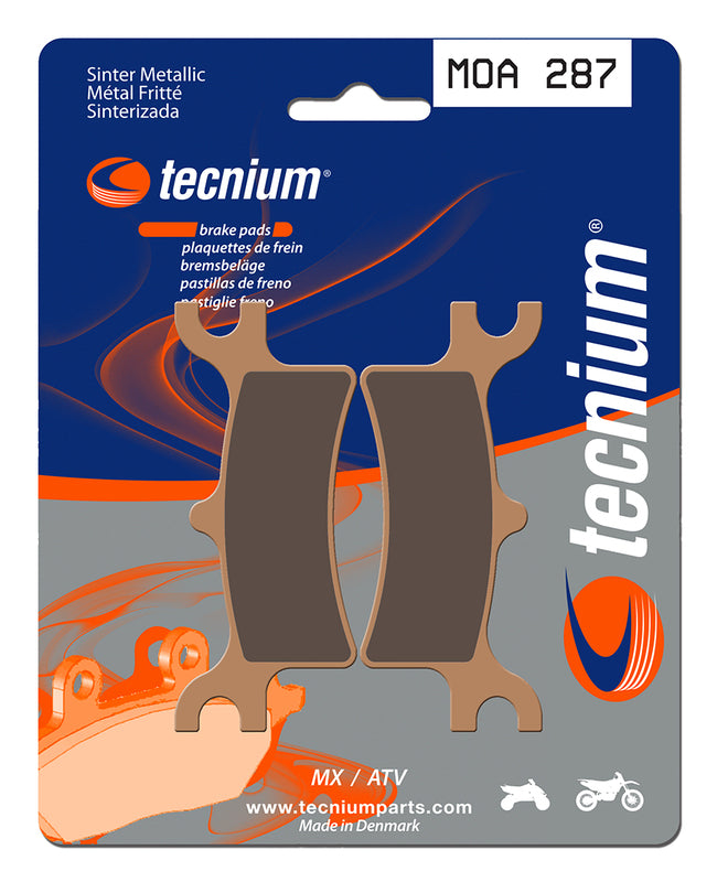 Tecnium MX/ATV Sintered Metal Brake Pads - MOA287 1022934