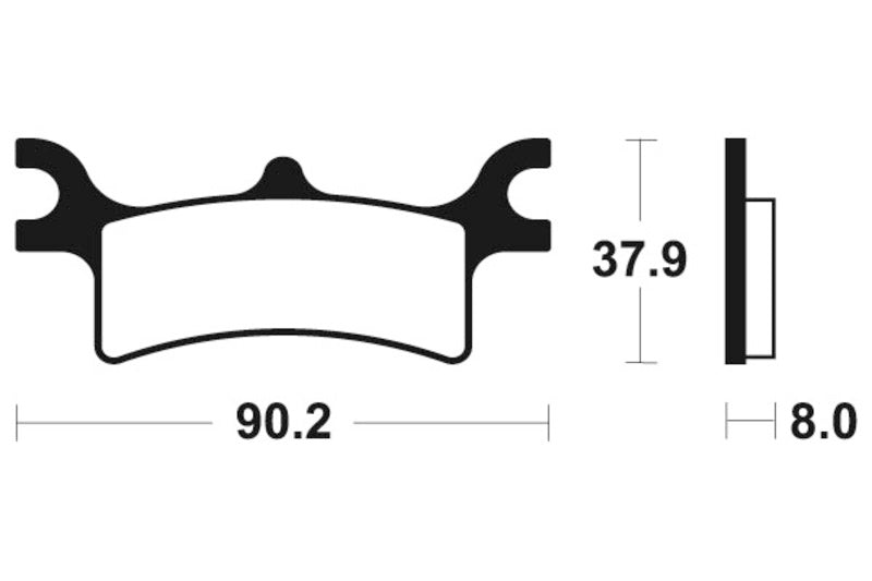 TECNIUM MX/ATV Sinterited Metal Brake Cestili - MOA287 1022934