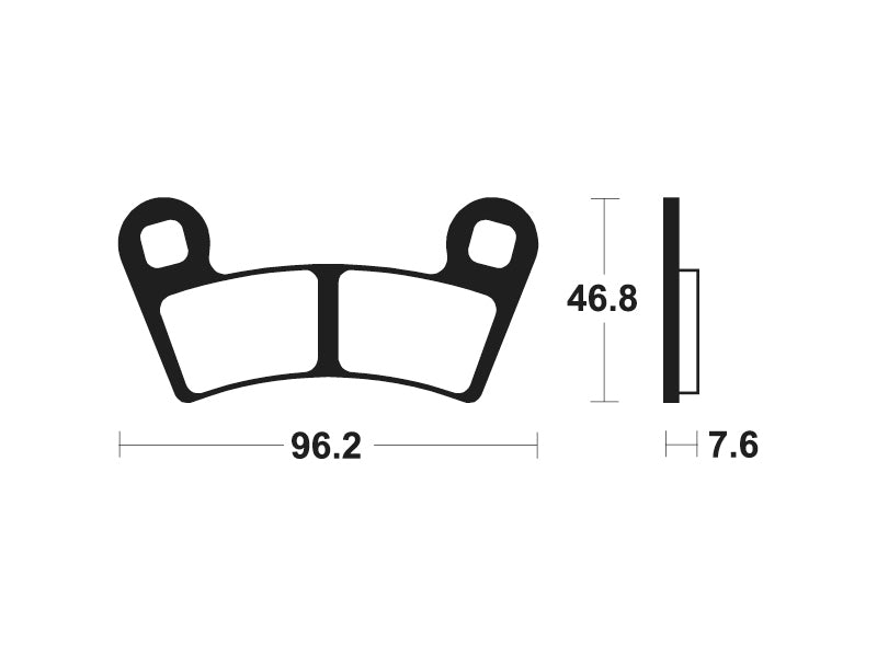 Tecnium MX/ATV Sinterited Metal Brake Cesti - MOA398 1022939