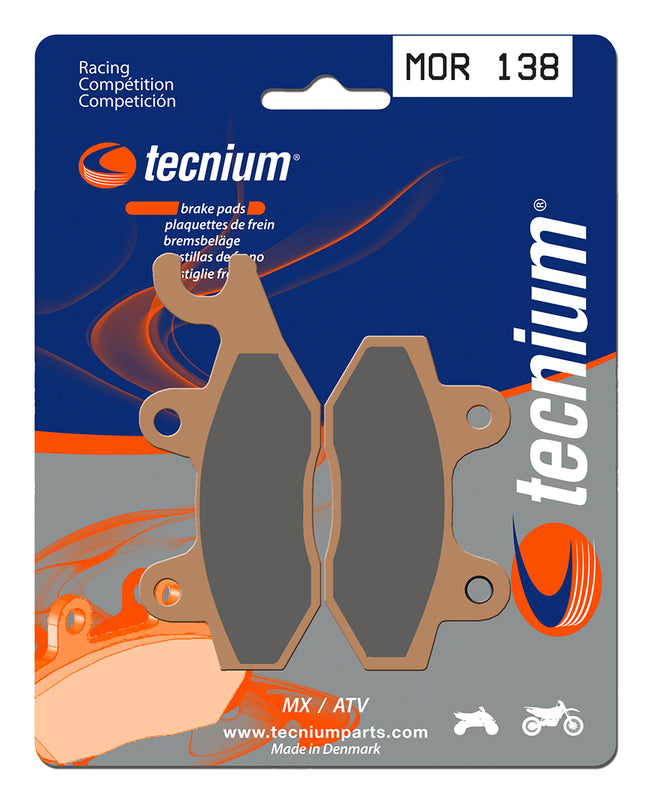 Tecnium Racing MX/ATV Sinteded Metal Brake Pads - MOR138 1022949