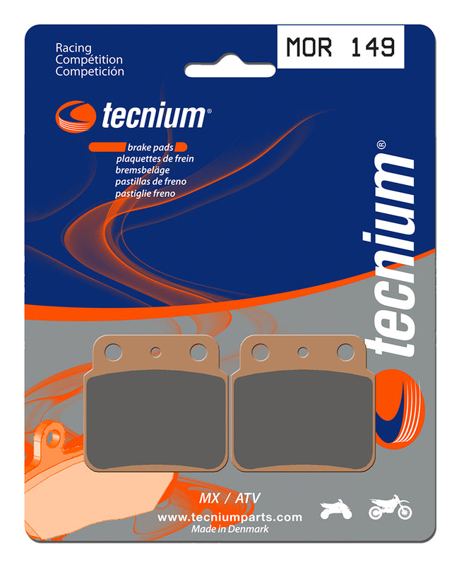 Tecnium Racing MX/ATV Sinteded Metal Brake Pads - MOR149 1022951