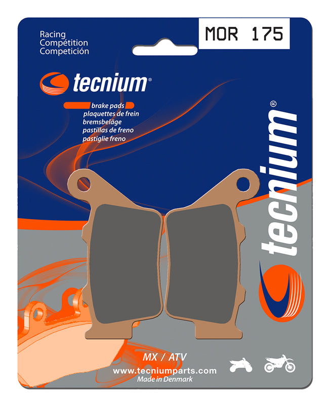 Tecnium Racing MX/ATV Sinteded Metal Brake Pads - MOR175 1022953