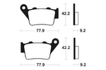 Tecnium Racing MX/ATV Sinteded Metal Brake Pads - MOR175 1022953