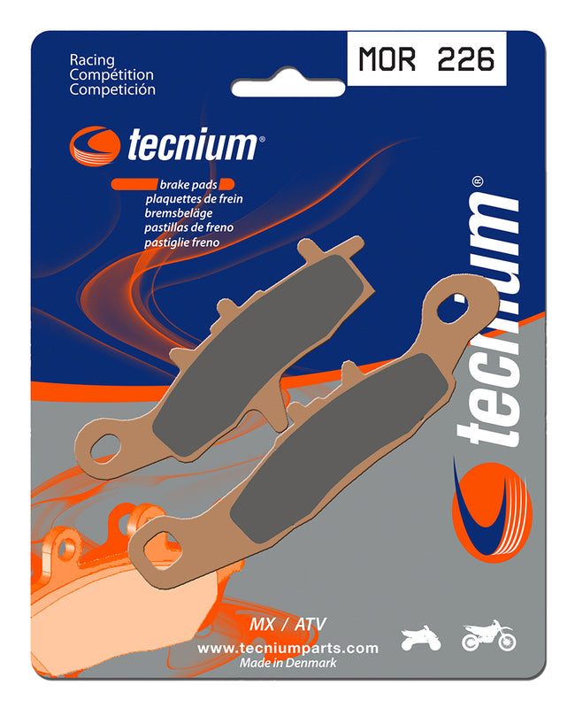 Tecnium Racing MX/ATV Sinteded Metal Brake Pads - MOR226 1022962