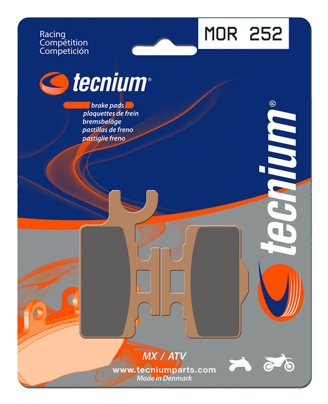 Tecnium Racing MX/ATV Sinteded Metal Brake Pads - MOR252 1022963