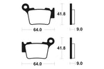 Tecnium Racing MX/ATV Sinteded Metal Brake Pads - MOR291 1022976