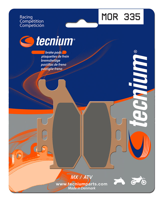 Tecnium Racing MX/ATV Sinteded Metal Brake Pads - MOR335 1022988