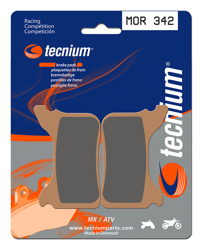 Tecnium Racing MX/ATV Sinteded Metal Brake Pads - MOR342 1022991