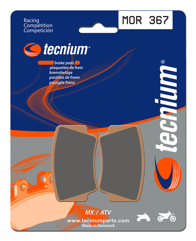 Tecnium Racing MX/ATV Sinteded Metal Brake Pads - MOR367 1022999