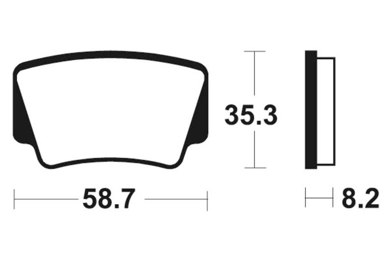 Tecnium Racing MX/ATV Sinteded Metal Brake Pads - MOR367 1022999