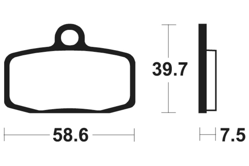 Tecnium Racing MX/ATV Sinteded Metal Brake Pads - MOR385 1023002