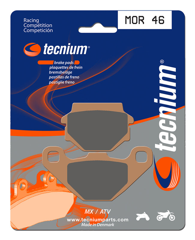 Tecnium Racing MX/ATV Sinteded Metal Brake Pads - MOR46 1023018