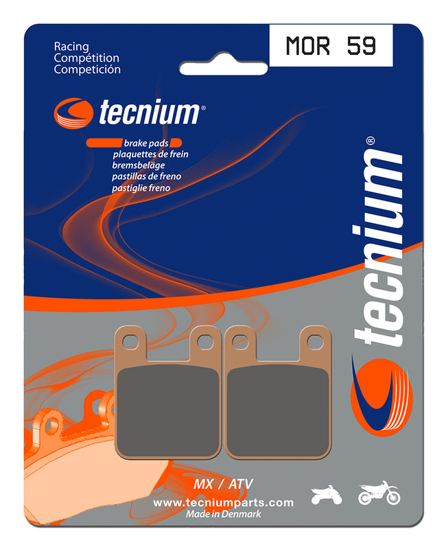 Tecnium Racing MX/ATV Sinteded Metal Brake Pads - MOR59 1023020