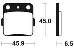 Tecnium Racing MX/ATV Sinteded Metal Brake Pads - MOR84 1023027