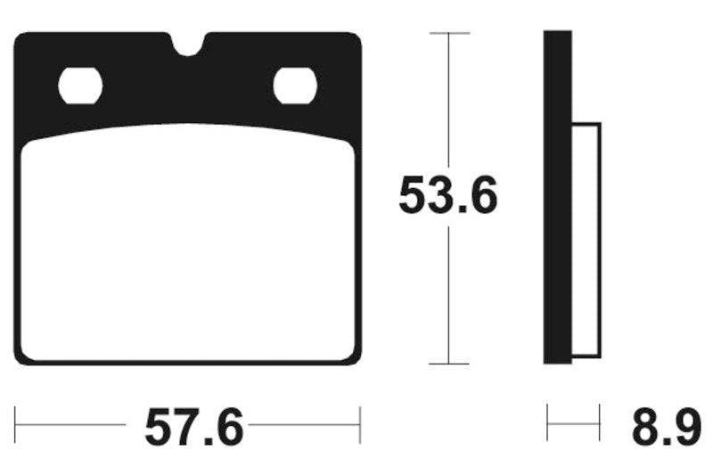 Tecnium Street Performance Sintered Metal Brake Pads - MR140 1023042