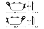 Tecnium Street Performance Sinterite Metal Frake Pads - MR157 1023044