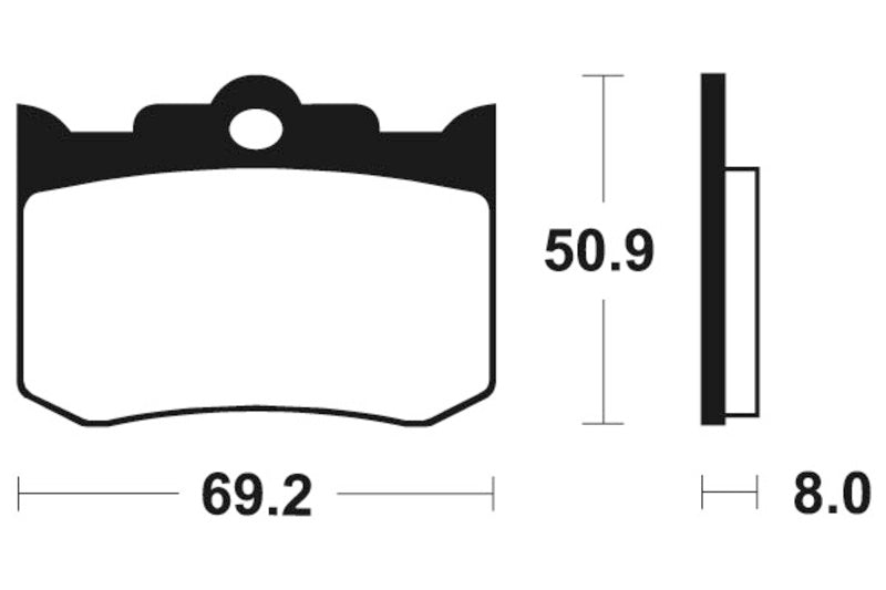 Tecnium Street Performance Sintered Metal Brake Pads - MR178 1023050