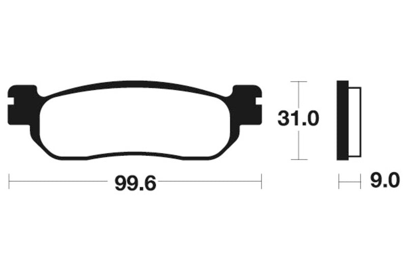 Tecnium Street Performance Sinterite Metal Brake Pads - MR228 1023059