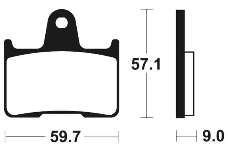 Tecnium Street Performance Sinterite Metal Brake Pads - MR265 1023066