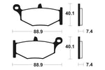 Tecnium Street Performance Sinterite Metal Brake Pads - MR333 1023078