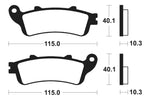 Tecnium Street Performance Sinterite Metal Frake Pads - MR380 1023084