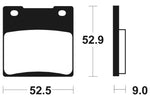 Tecnium Street Performance Sinterite Metal Brake Pads - MR56 1023095