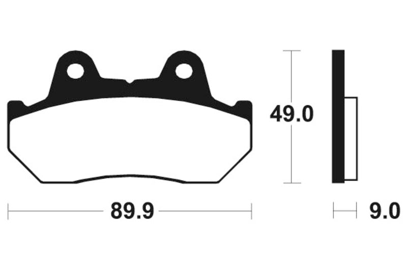 Tecnium Street Performance Sinterite Metal Brake Pads - MR72 1023099