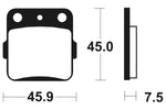 Tecnium Street Performance Sinterite Metal Brake Pads - MR92 1023104