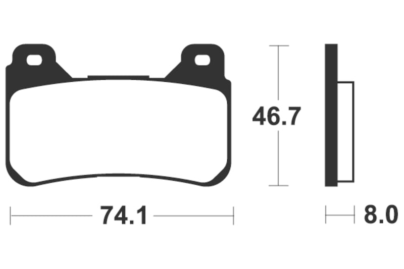 Tecnium Professional Racing Sinteded Metal Brake Pads - MSR309 1023164