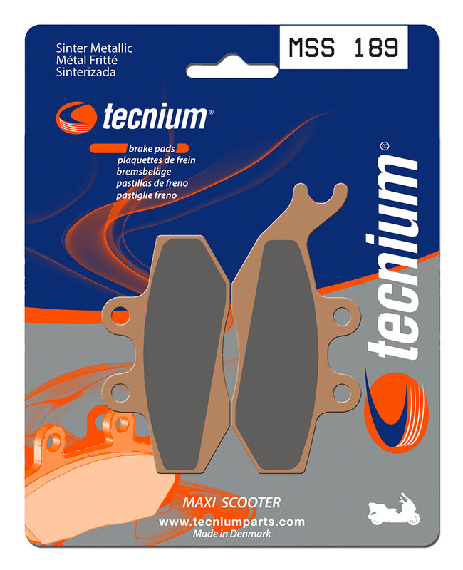 Tecnium Maxi Scooter Sintered Metal Brake Pads - MSS189 1023185