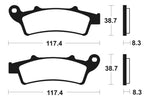 Pastiglie di freni metalliche sinterizzate da tecnium maxi scooter - MSS261 1023200