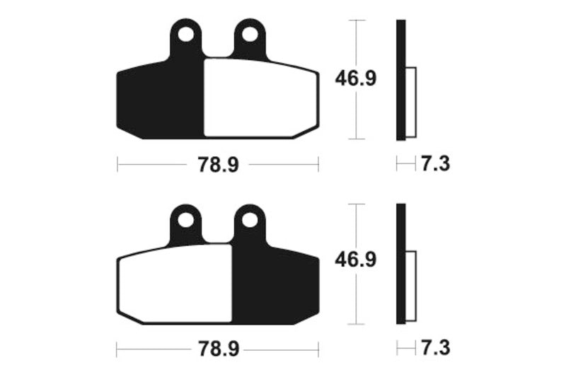 Pastiglie dei freni metallici sinterizzati di Tecnium Maxi Scooter - MSS293 1023207