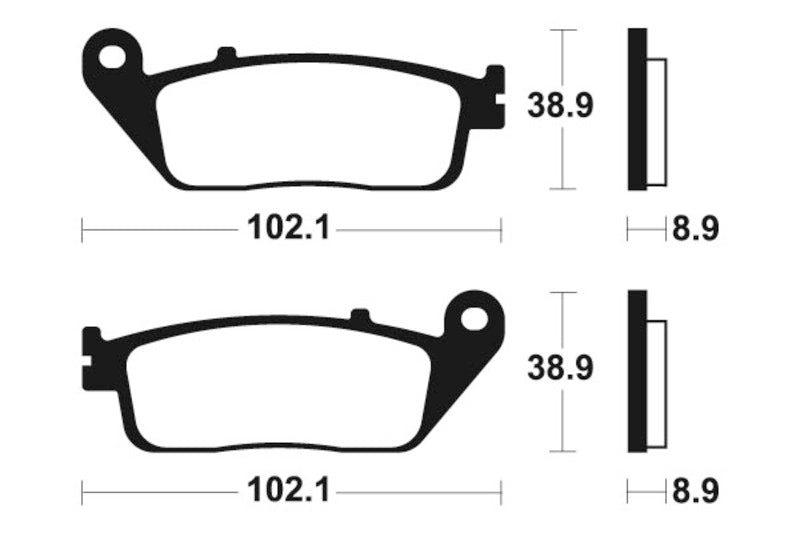 Pastiglia per freni metalliche sinterizzate da tecnium maxi scooter - MSS311 1023209