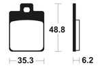 Tecnium Maxi Scooter Sintered Metal Brake Pads - MSS368 1023220