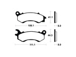 Pastiglie di freni in metallo sinterizzato di tecnium maxi scooter - MSS373 1023222